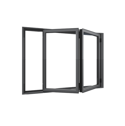 Bifold Window 2-STACKING RIGHT (OPEN OUT) 1500 H x 1450 W