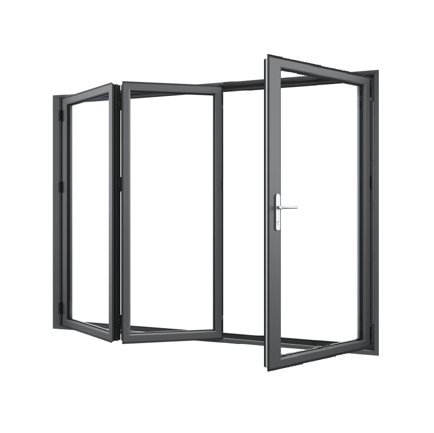 Bifold Doors 1-STACKING RIGHT / 2-LEFT (OPEN OUT) 2100 H x 2710 W