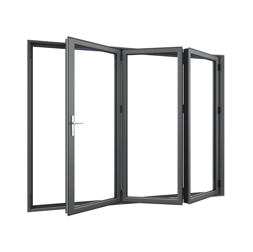 Bifold Doors 3-STACKING RIGHT  (OPEN OUT) 2400 H x 2710 W