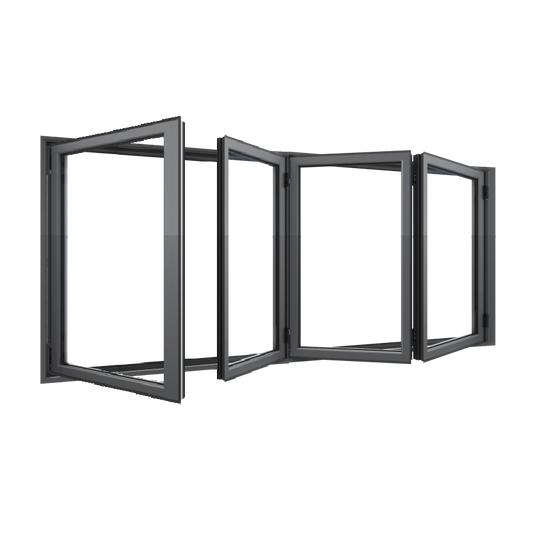 Bifold Window 1-STACKING LEFT / 3 RIGHT (OPEN OUT) 1500 H x 2150 W