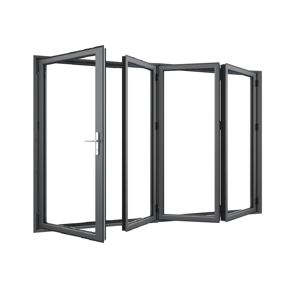 Bifold Doors 3-STACKING RIGHT / 1-LEFT (OPEN OUT) 2400 H x 3610 W