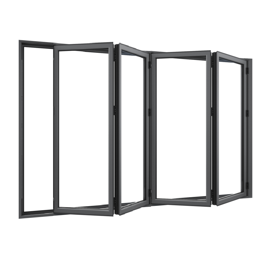 Bifold Doors 4-STACKING RIGHT (OPEN OUT) 2400 H x 3610 W