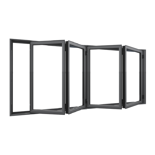 Bifold Window 4-STACKING RIGHT (OPEN OUT) 1000 H x 2150 W