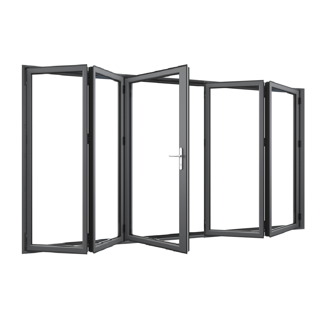 Bifold Doors 2-STACKING RIGHT / 3-LEFT (OPEN OUT) 2400 H x 4510 W