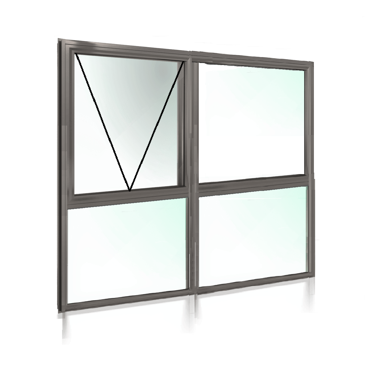 Awning Window XO + Lowlite 1800 H x 2450 W