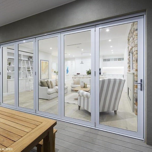 Bifold Doors 1-STACKING RIGHT / 4-LEFT (OPEN OUT) 2400 H x 3600 W